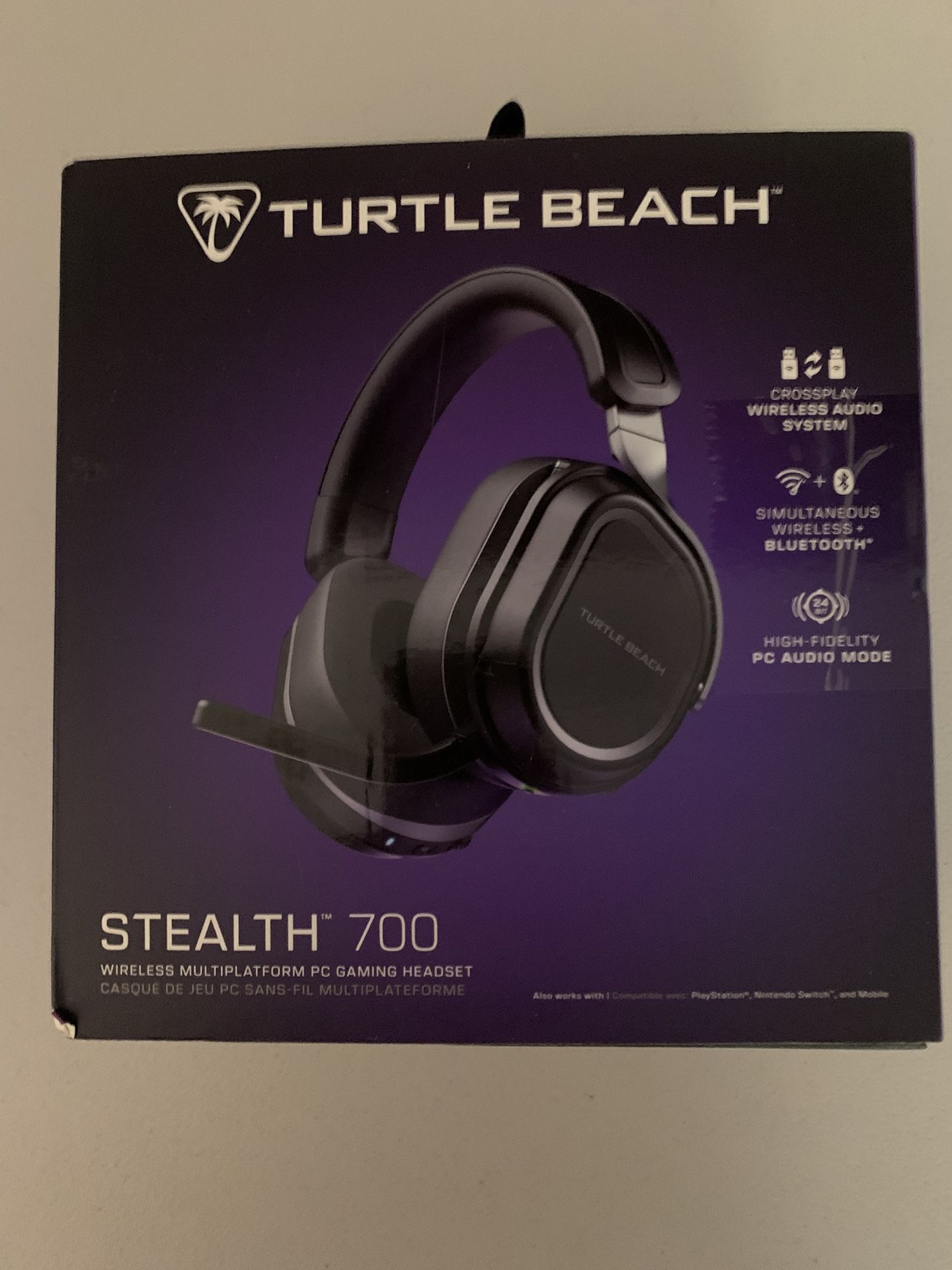 Turtle Beach Stealth 700 Gen 3 Gaming Headset Wireless Multiplatform 80 Hour Battery,-3D Audio
