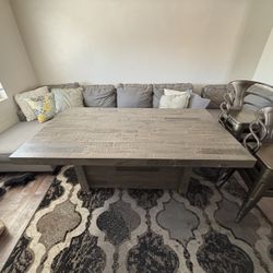 Gray Wood dining Table