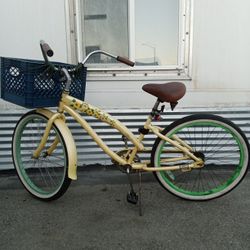 Yellow Bicycle Beach Cruiser