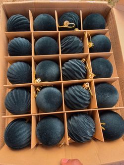 New box of Christmas Tree Ornaments