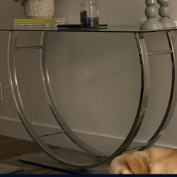 Glass Console Table 