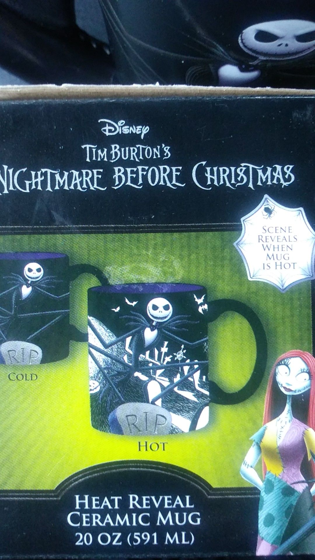 Nightmare Before Christmas ceramic mug.