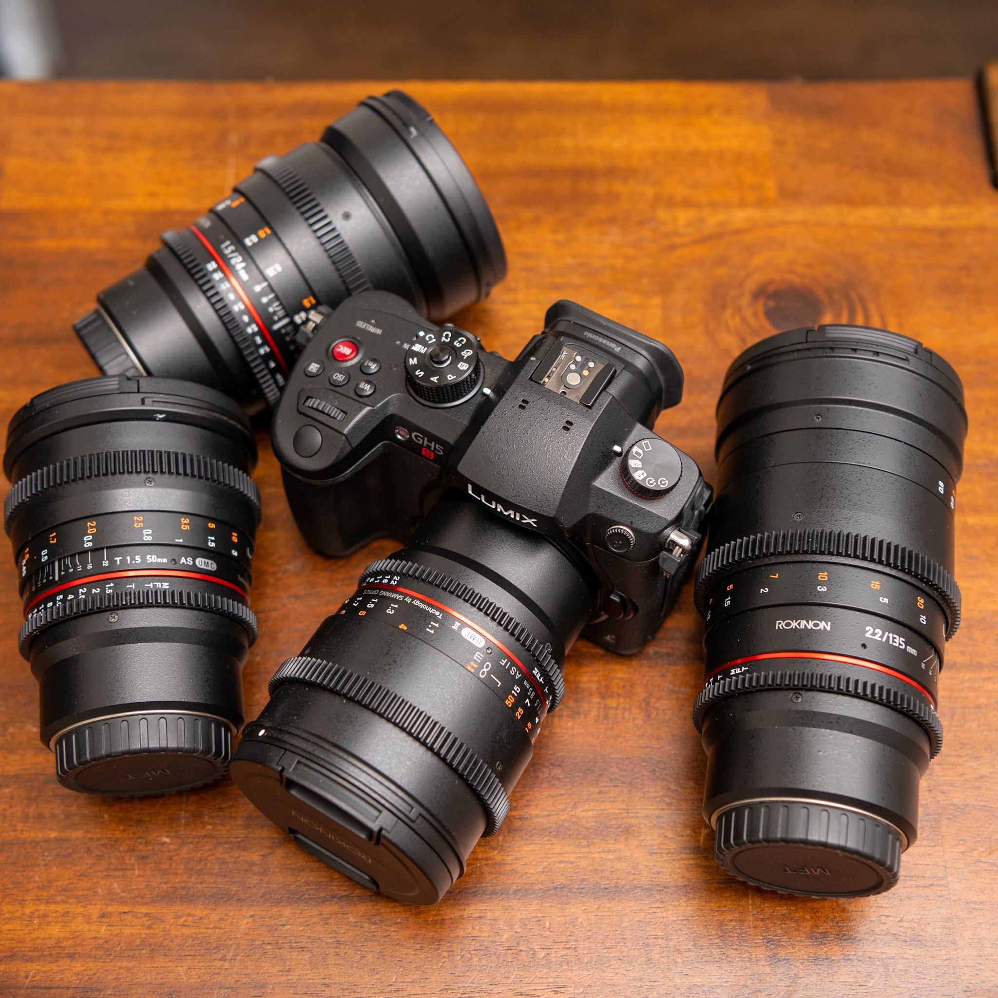 Panasonic Lumix Gh5s Camera With Lenses