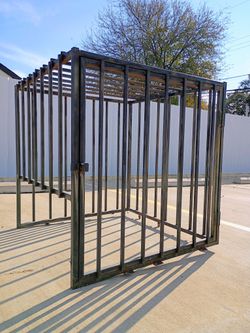 Nice Wrought Iron HVAC Security Cage!