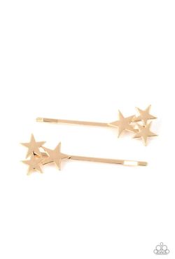 Paparazzi Gold Star Hair Clips