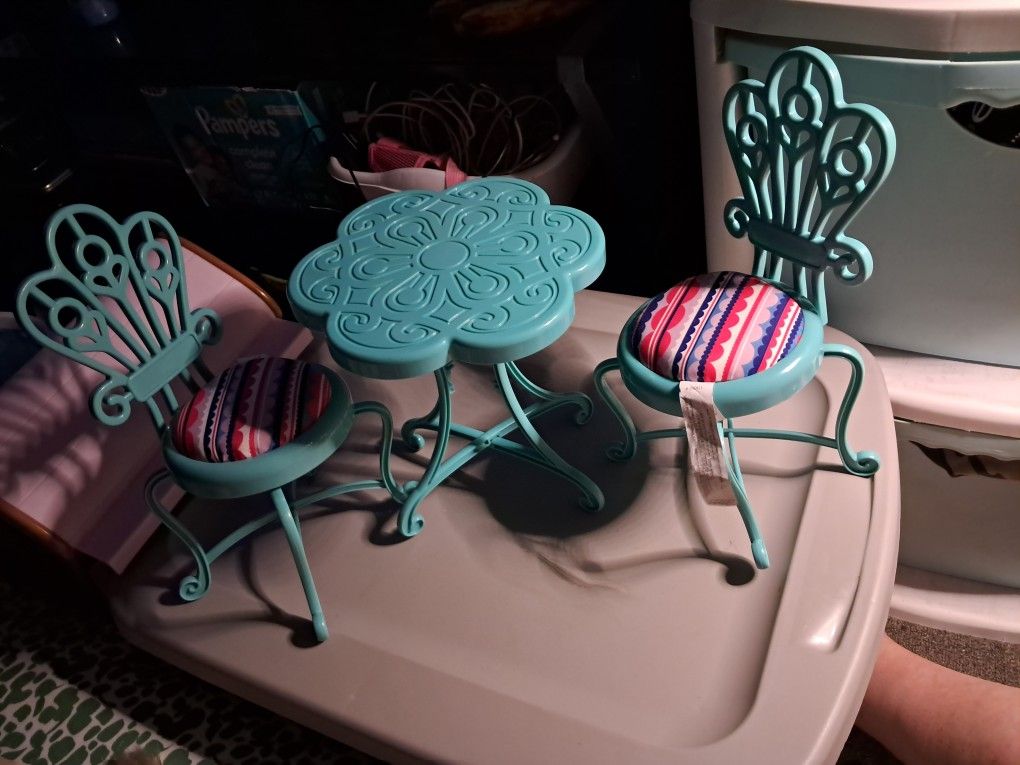 American Doll Generation Doll Patio Set