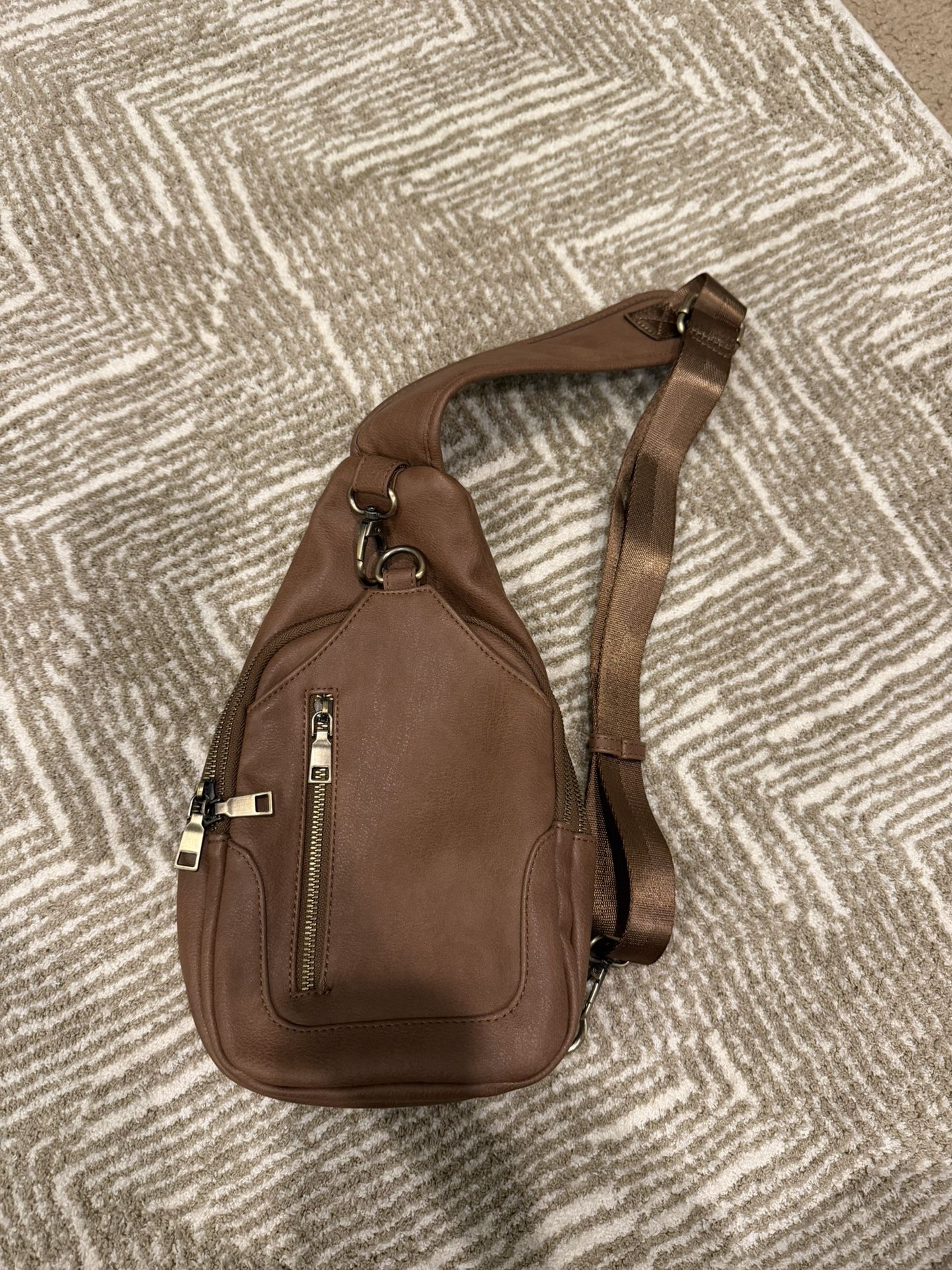 Vegan Leather Crossbody Bag