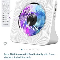 White Portable CD Player