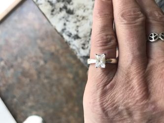 Sterling Silver CZ Ring size 6