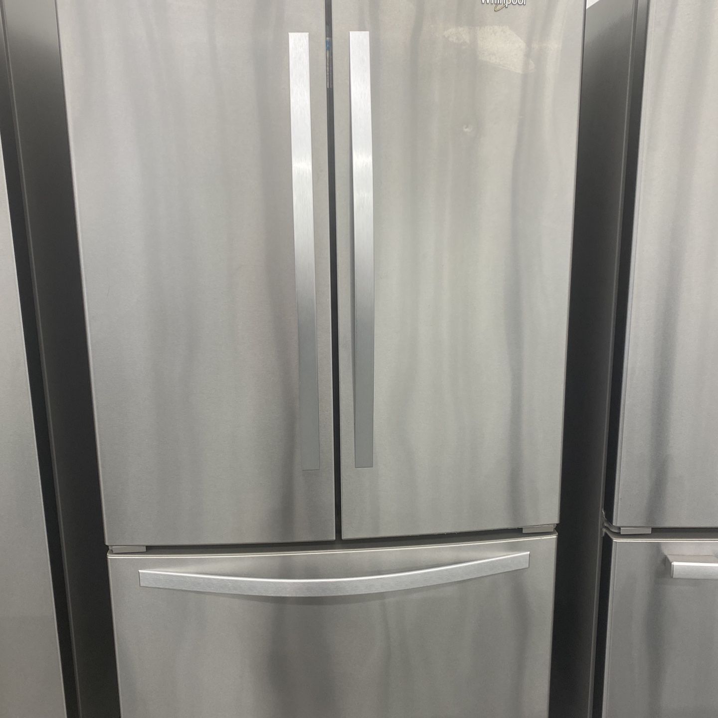 Stainless Steel Whirlpool French Door Refrigerator with Freezer Drawer