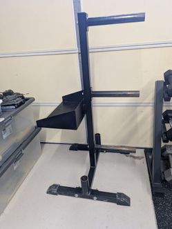 Olympics Bar & weight plates tree