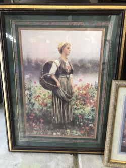 Old Fashion Farmer Picture Frame