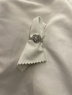 Silver Rhinestone Ring