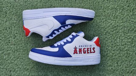 Nike Air Force LA Angels hand PAINTED shoes