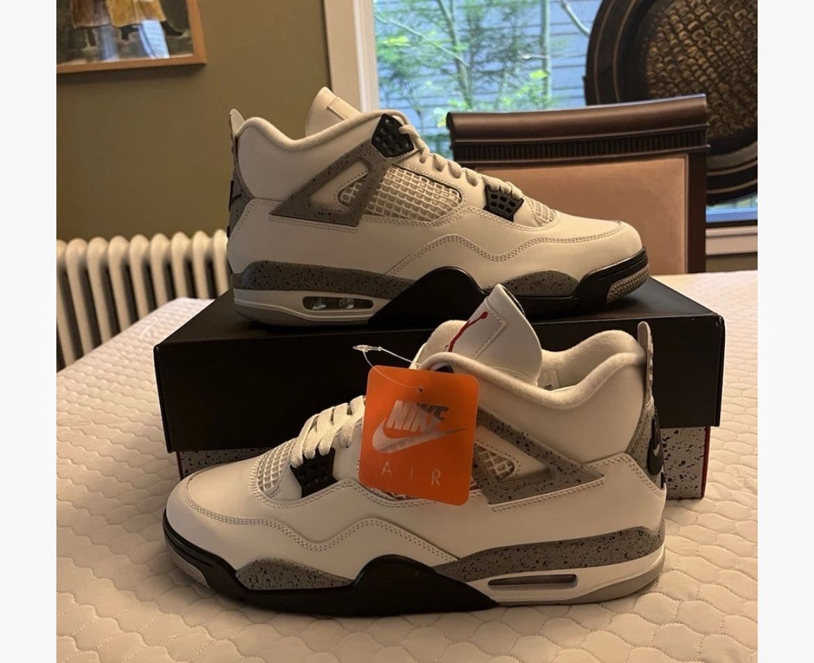 Jordan 4 White Cement Size 10