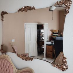 Mirror, Large, Antique, Ornate Vintage Gorgeous Mirror 