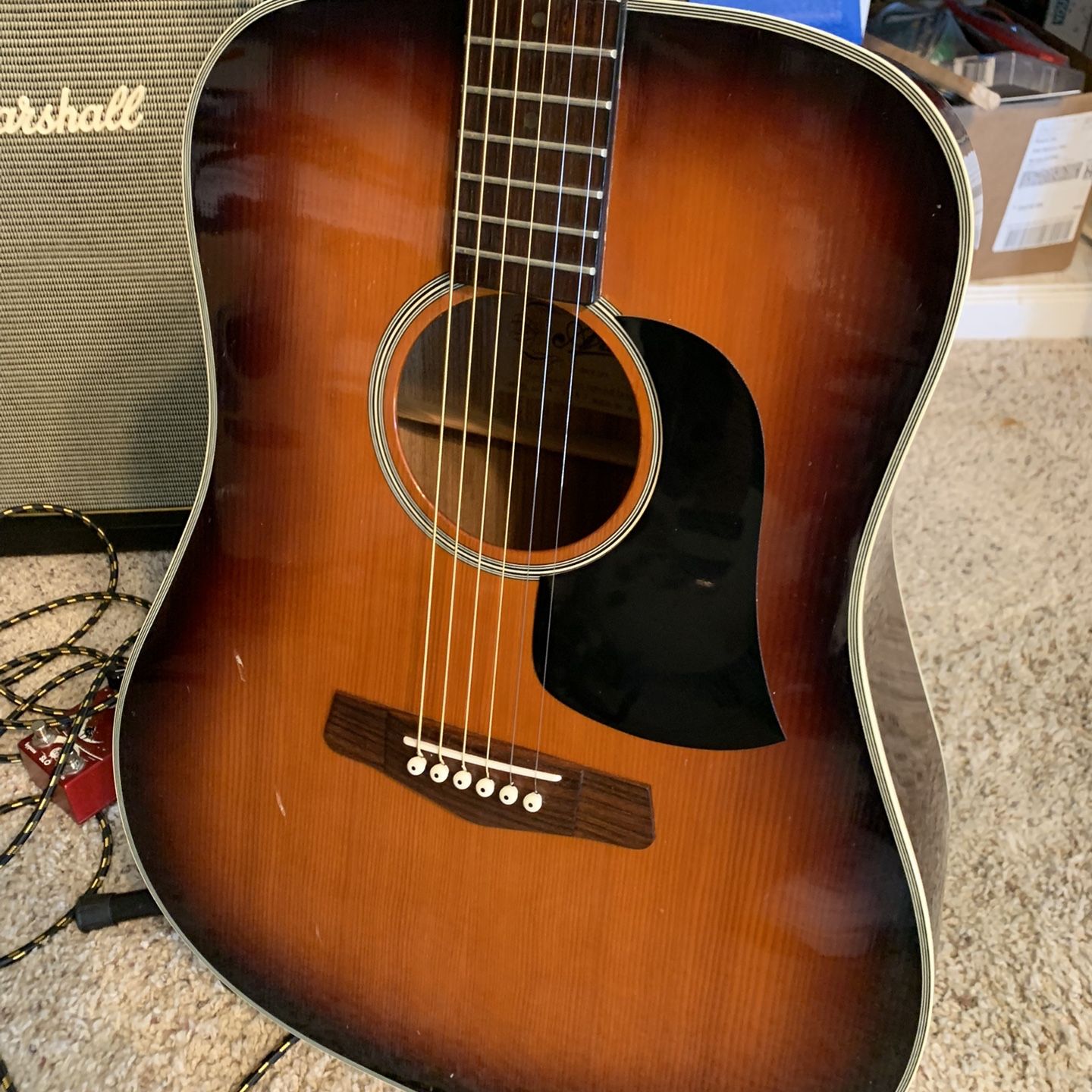 Aria AW75D ギター 1992 Aria AW-75 Acoustic Guitar - Vintage 