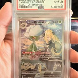 PSA 10 GEM Mint Cynthia's Roserade 184/182 Illustration Rare - Pokémon DRI SV10