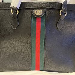 Gucci Leather Ophidia Medium Tote 