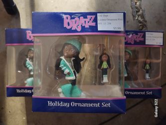 BRATZ Hip Holiday Ornament Set Christmas Afro Black