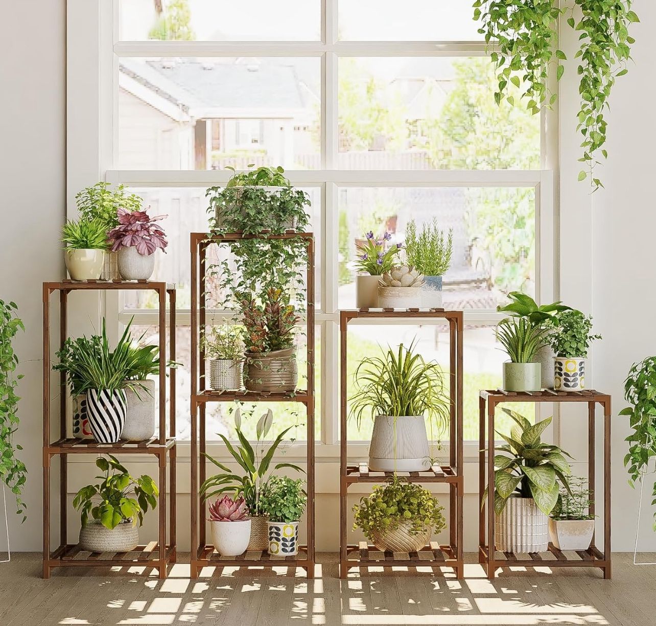 Plant Stands Indoor 4 Sets Plant Shelves