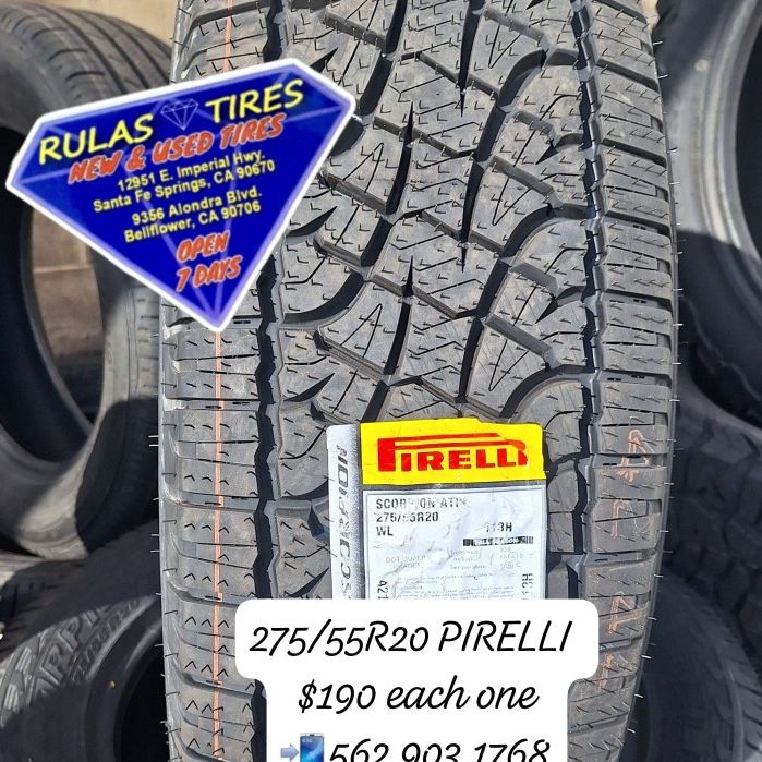 275/55R20 PIRELLI / Llantas Nuevas - Brand new tires AVAILABLE!
