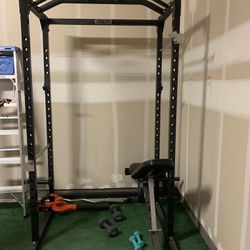 REP squat Rack And Adjustable Incline Bench