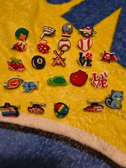 Charms with safety pin