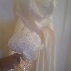 Brand New 3-piece Wedding Dress All 3 Together