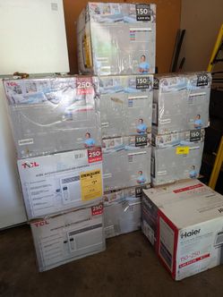 TCL wall/window units a/c(150sft 5000btu) 250sft 6000btu(350sft 8000btu