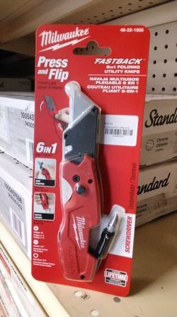 MILWAUKEE FASTBACK 6IN1 FOLDING UTILITY KNIFE