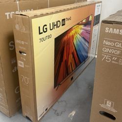 70” LG UT8000 4K HDR SMART TV
