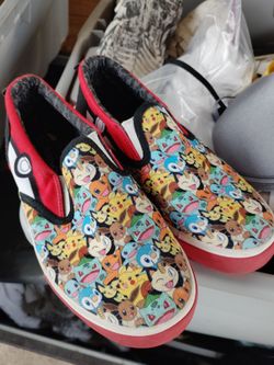 Pokemon shoes SIZE 4 BOYS