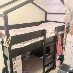 Twin bunk bed frame