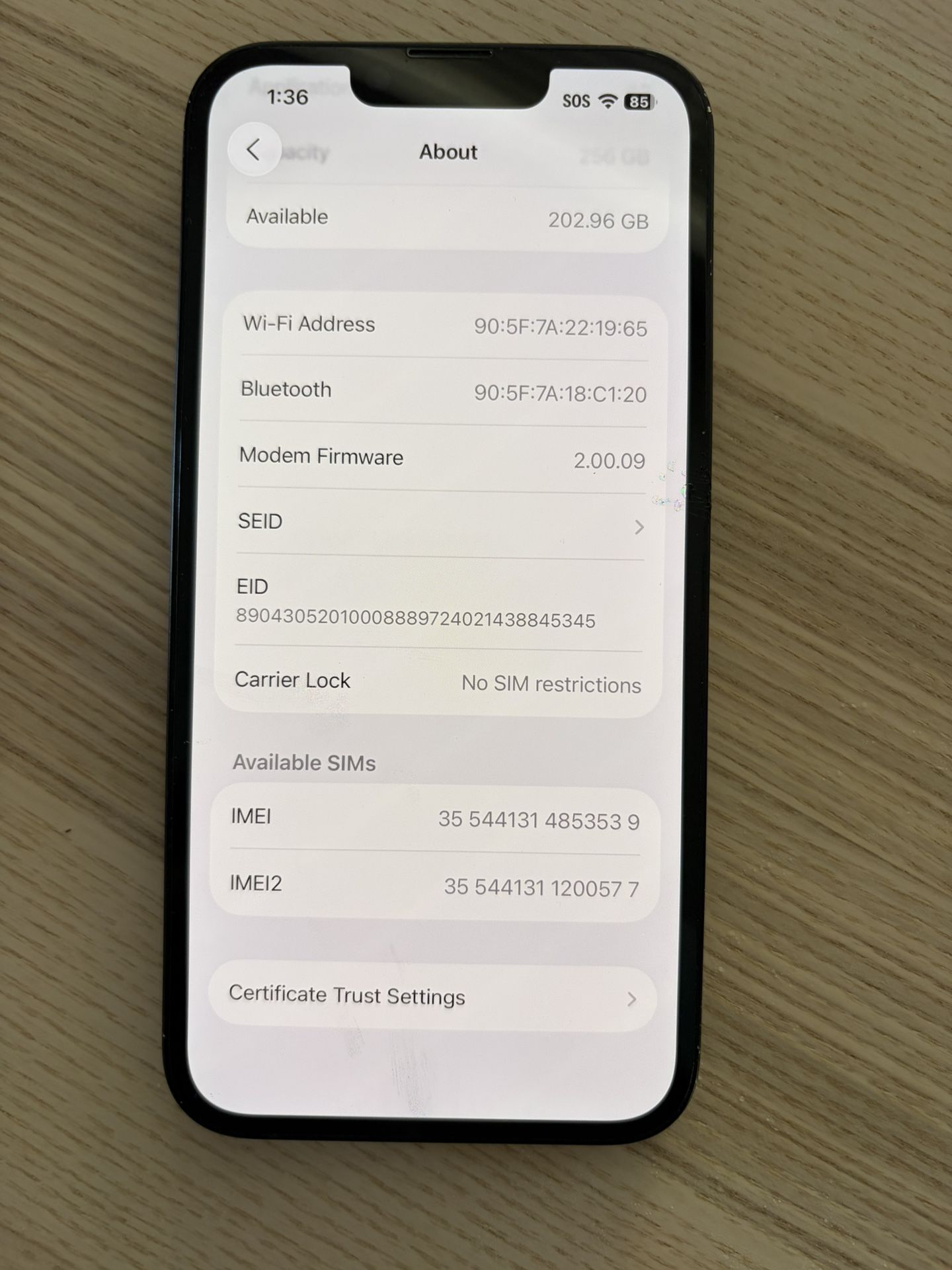 iPhone 16e Black 256GB Unlocked