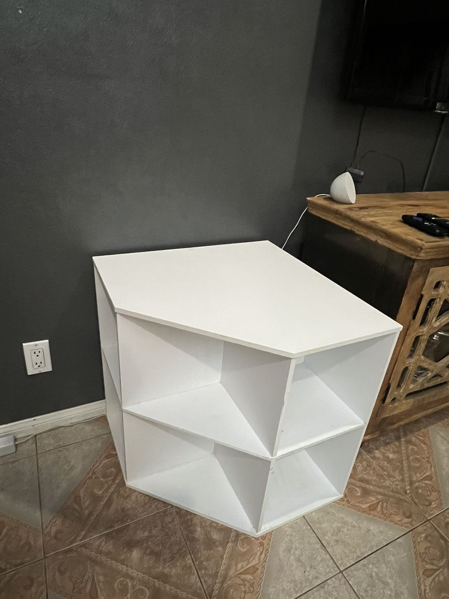 White Corner Shelf