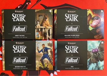 Magic The Gathering MTG FALLOUT Secret Lair Atomic Grade Foil Bundle + Promo