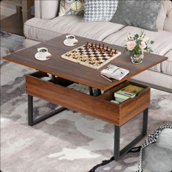 Lift Top Coffee Table + Matching Accent Storage Cabinet Set – New in Box