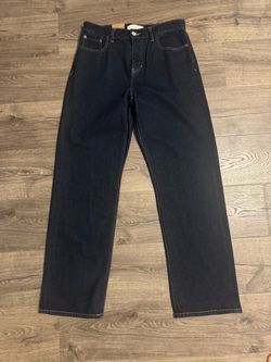 Pacsun Men’s Dylan Baggy Pants Contrast Stitch Dark Blue
