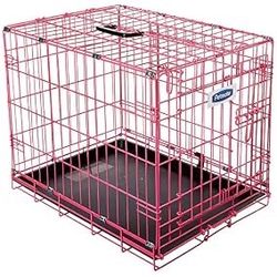 Pink Petmate Puppy Two Door Training Retreat Crate, 24 In Size, Pink mat included- $30 OBOcash only