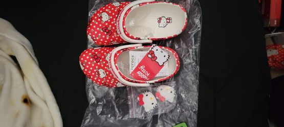 Brand new Hello Kitty Crocs