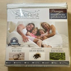 SafeRest waterproof California King Size Mattress Protector