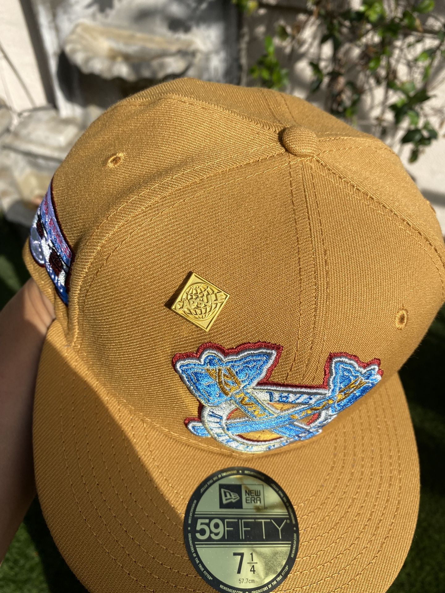 Atlanta Braves Poly H Red/Peanut with Stone UV 1992 Turner Field Sidepatch  5950 Hat – Fan Treasures