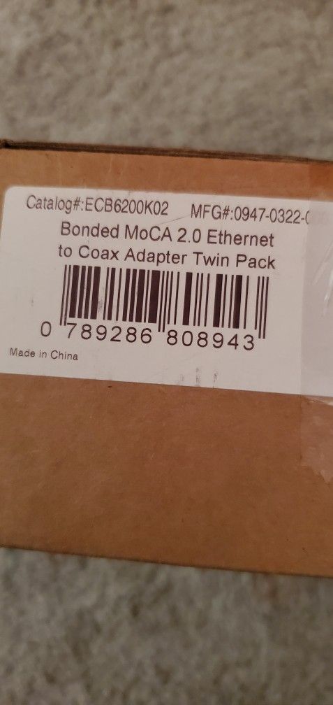Actiontec Bonded MoCA 2.0 Network Adapter ECB6200