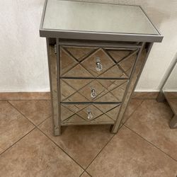 Mirrored Night Stands