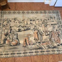 Woven Middle Eastern Wall Tapestry