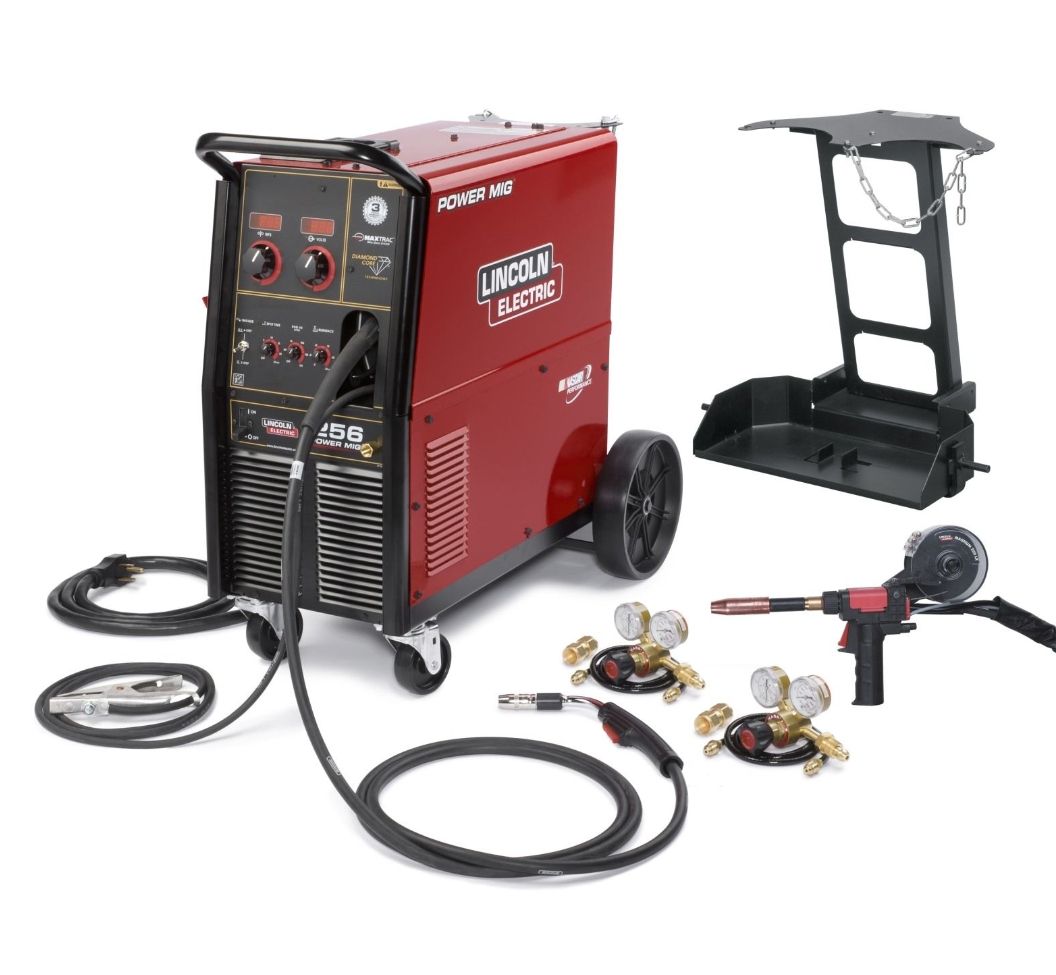 LINCOLN POWER MIG 256 WELDER ONE-PAK W/ SPOOL GUN (208/230 V)(K3069-1