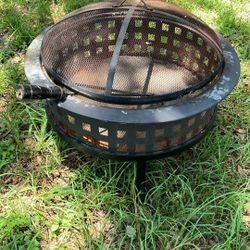 Metal Fire Pit With Poker 