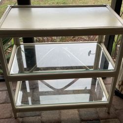 Rattan Shelf With Glass Shelf’s