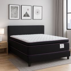 Queen Size Mattress 14” Inches Thick Pillow Top. ✨New From Factory. Available All Size. Same Day Delivery 🚚 